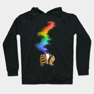 Cup with fables rainbow steam Hoodie